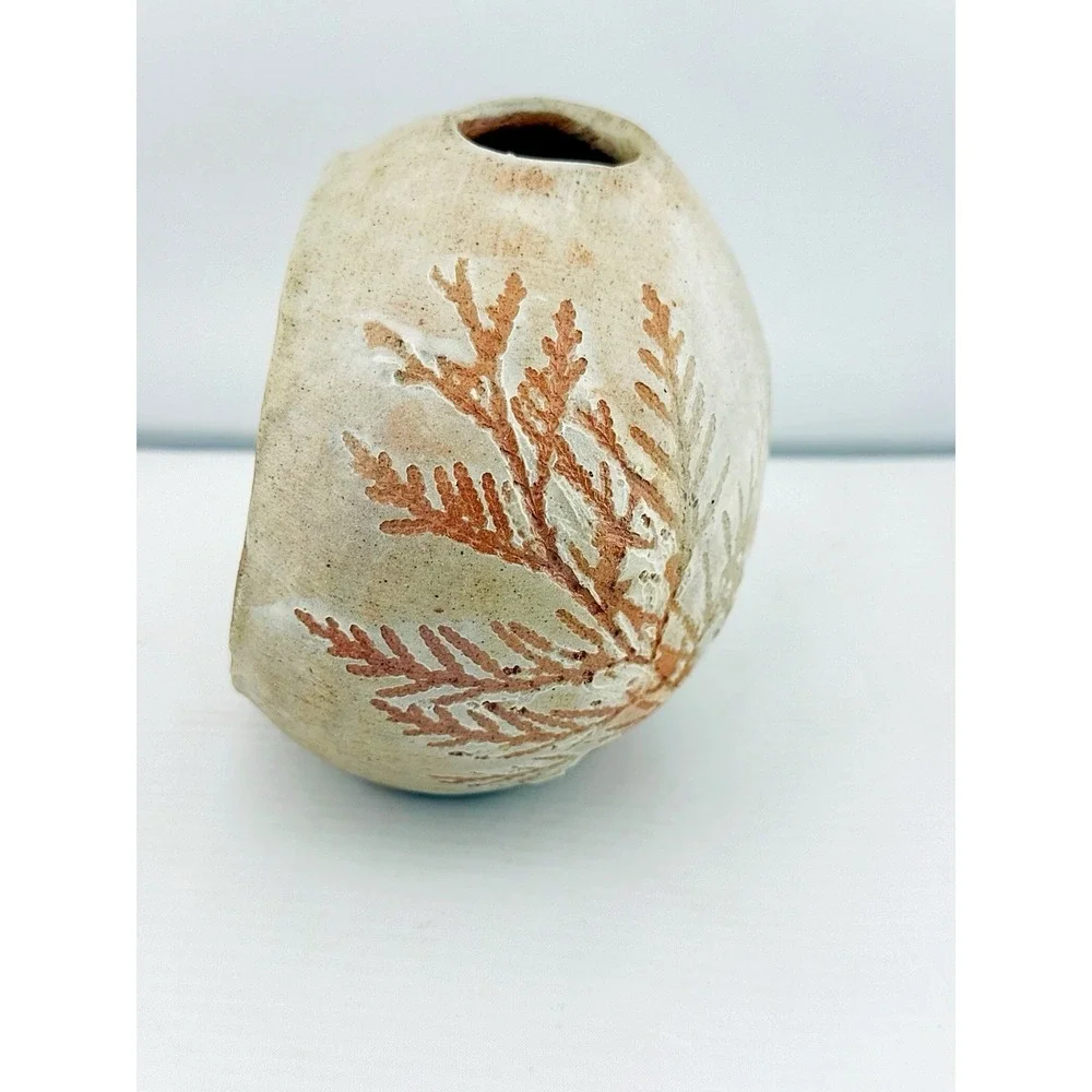 Rooted In Clay Handcrafted Vintage Pottery By Shana Brautigam With A Face Inside